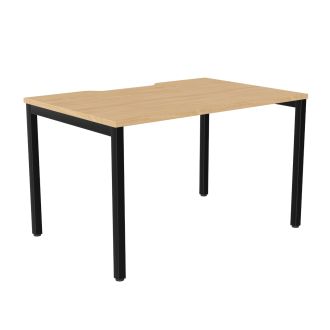 Elite Plus Bench Desk - Goal Post Legs-Wood - Beech