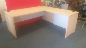 Second Hand White Executive Desk