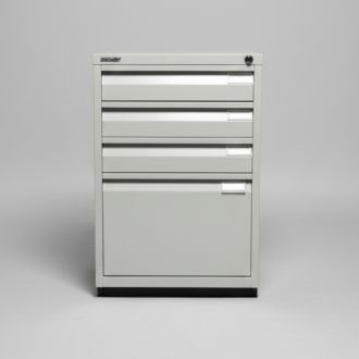 Used Bisley Goose Grey Filing Cabinet