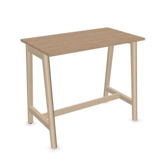 Flow High Table-Melamine - Amber Oak