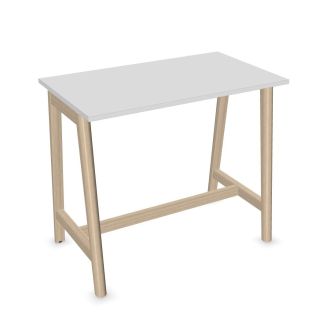 Flow High Table-Melamine - White