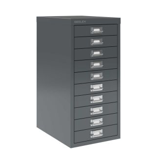 10 Drawer Bisley Multi-Drawer Cabinet - Anthracite Grey
