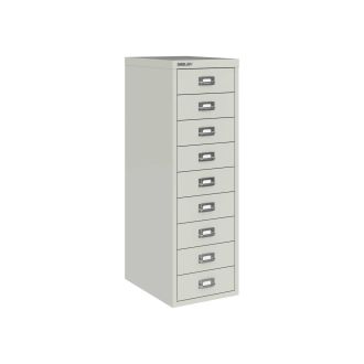 9 Drawer Multi-Drawer Cabinet - Bisley A4 - Light Grey
