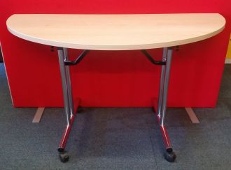 Used Light Ash Flip Top Meeting Table