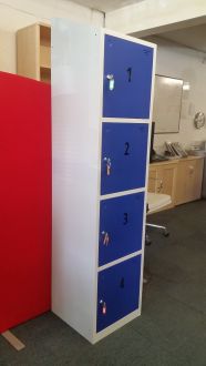Second Hand Hero 4 Door Storage Locker - Blue