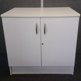 Used Light Grey Wooden Cupboard - Front