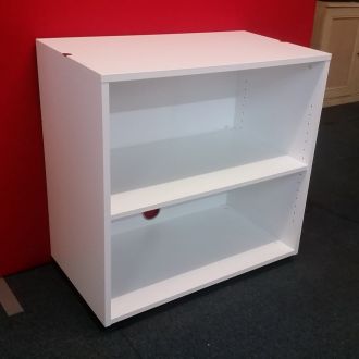Used Low White Bookcase