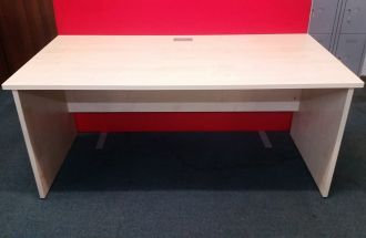 Used Maple Office Desk - Front