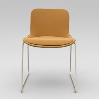 Used Mustard Yellow Visitor Chair - Front