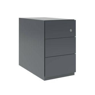 Bisley Note 3 Drawer Mobile Pedestal - 495mm - Anthracite Grey