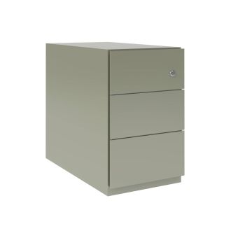 Bisley Note 3 Drawer Mobile Pedestal - 495mm - Goose Grey
