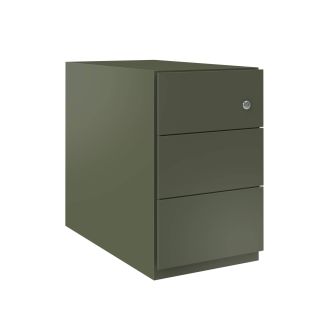 Bisley Note 3 Drawer Mobile Pedestal - 495mm-Bisley Steel - Olive Green