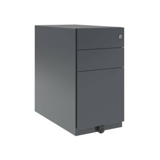 Bisley Note 3 Drawer Slimline Mobile Pedestal - Anthracite Grey