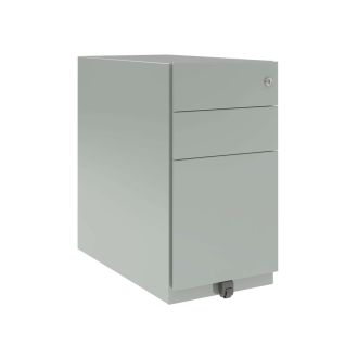 Bisley Note 3 Drawer Slimline Mobile Pedestal - Silver