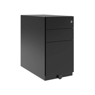 Bisley Note 3 Drawer Slimline Mobile Pedestal - Black