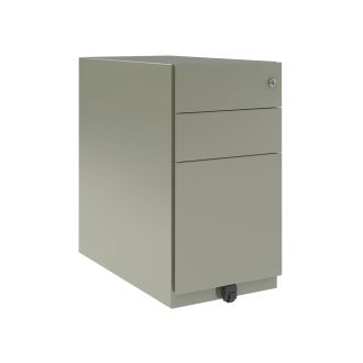 Bisley Note 3 Drawer Slimline Mobile Pedestal - Goose Grey