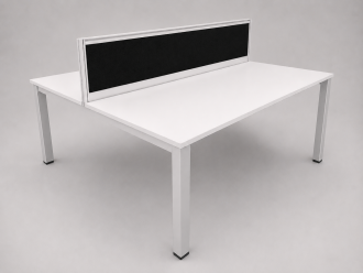 Second Hand Bench Desks with screen- front 