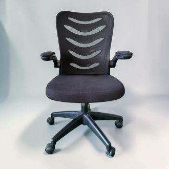 Second Hand Black Mesh Ergonomic Task Chair - Front