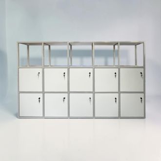 Second Hand White 10 Door Locker - Front