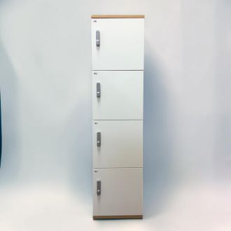 Second Hand 4 Door Locker with Codelocks - Front