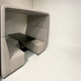 Used Open Meeting Booth - Teal & Beech