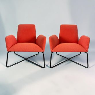 Second hand Noti lounge armchairs set of 2 - Front