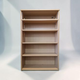 Used Light Oak Bookcase - 1595mm Height - Front
