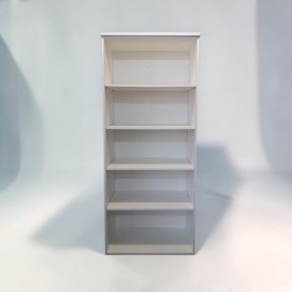 Used White Bookcase - 1905mm Height - Front