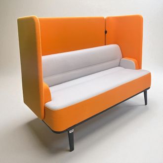 Used Allermuir Two Tone Booth Sofa