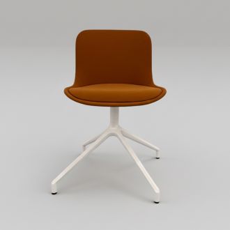 Used Burnt Orange Visitor Chair - Front