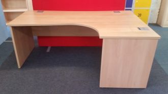 Used Light Beech Corner Desk