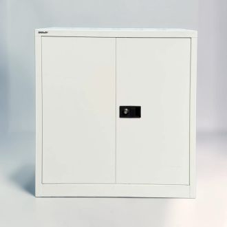 Second Hand White Bisley Stationery Cupboard – 1000mm - Front