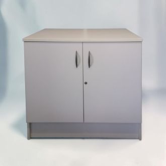 Used Light Grey Wooden Cupboard - Front