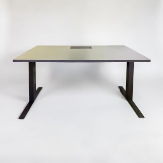 Used Anthracite Office Desk - Front