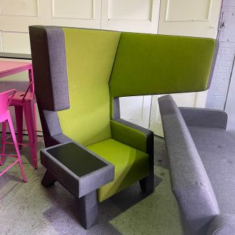Used PROOFF Earchair - Green & Grey