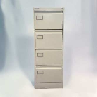 Second Hand Bisley AOC 4 Drawer Filing Cabinet - Front