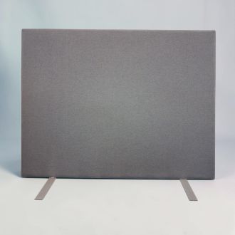 Ex - Dis Grey Fabric Freestanding Screen - Front