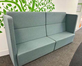 Used Green High Back 3 Seater Sofa