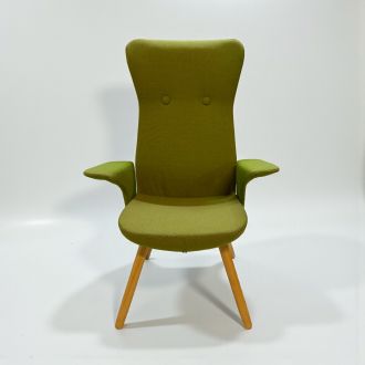 Used Hitch Mylius Green Fabric Armchair - Front