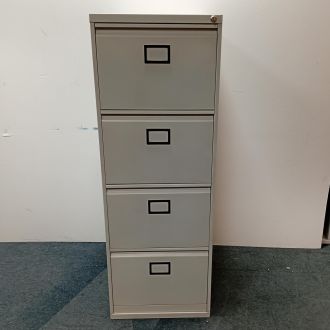 Used Light Grey 4 Drawer Filing Cabinet