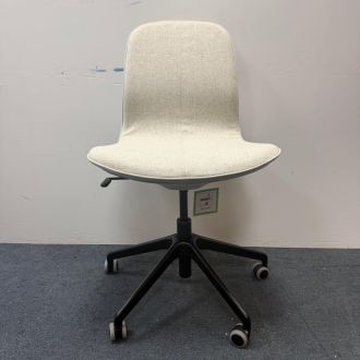 Used Light Grey Fabric Visitor Chair - Front