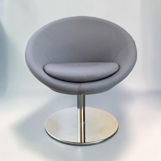 Second Hand Allermuir Lounge Chair – Grey Fabric - Front