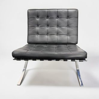 Used Replica Knoll Barcelona Chair - Front