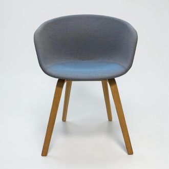 Second Hand Blue Fabric Tub Chair