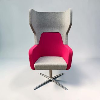 Second Hand High Back Lounge Chairs - Front