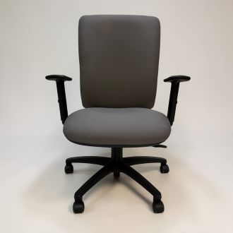 Used Grey Fabric Task Chair - Front