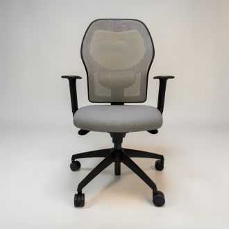 Used Grey Mesh Back Office Chair - Front