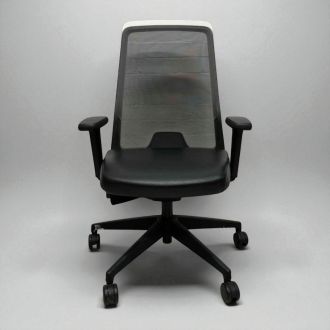 Second Hand Interstuhl Office Chair - Leather Seat - Front