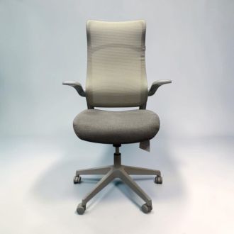 Used Light Grey Mesh Back Operator Chair - Front