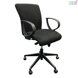 Used Orangebox Black Fabric Office Chair - Main